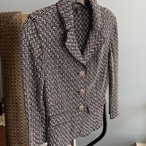 St. John black and white jacket